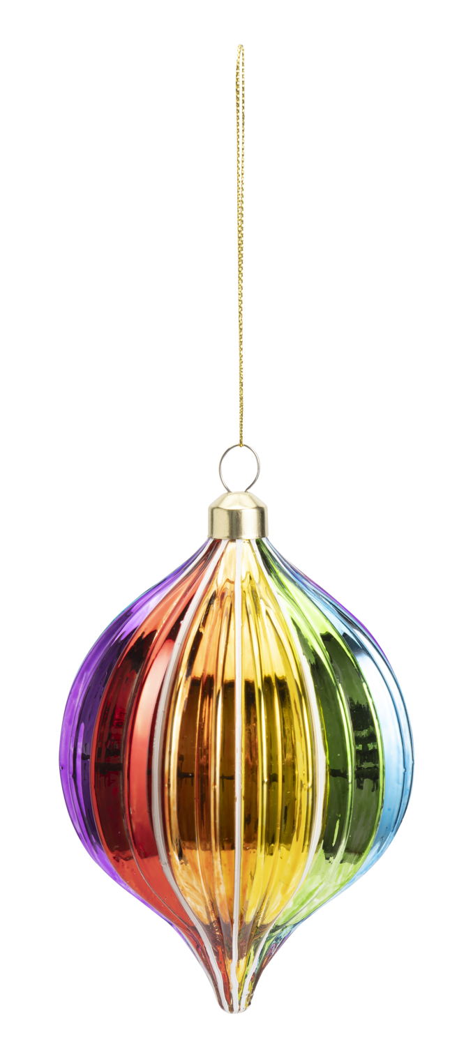 Habitat Rainbow Texture Bauble 1pk, £4