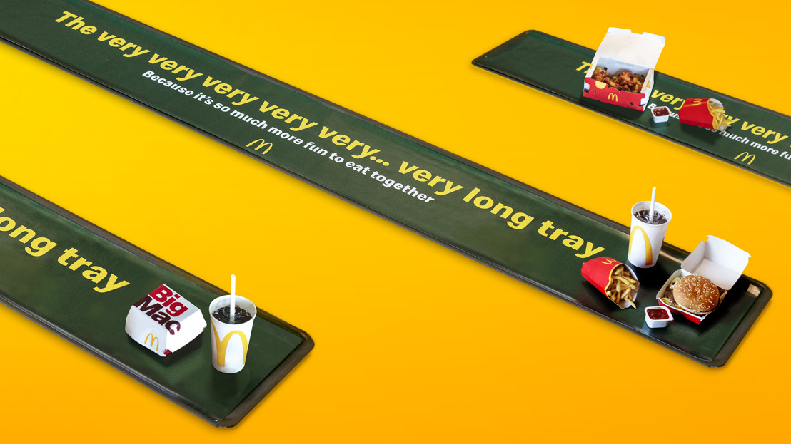 McDonald’s® geeft zijn dienblad een sociale twist met "The very very very very...very long tray"