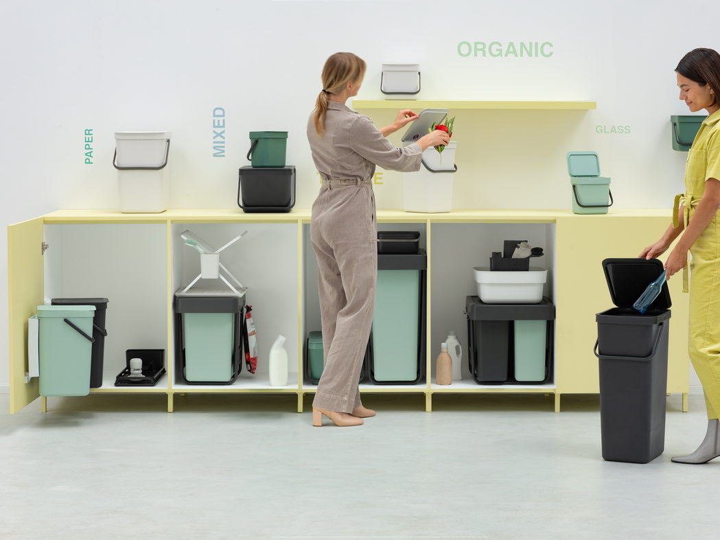Nouvelles poubelles de tri encastrables.