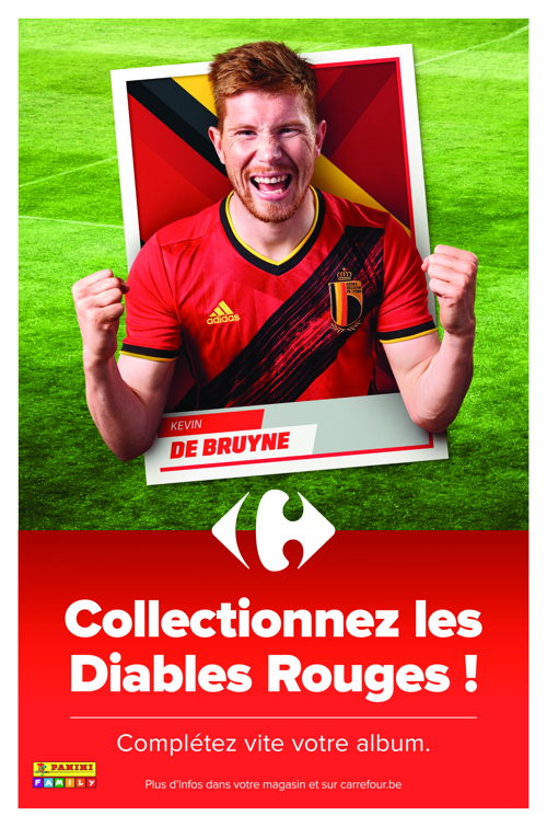 Diables Rouges x Carrefour - Affiche Kevin de Bruyne 2022