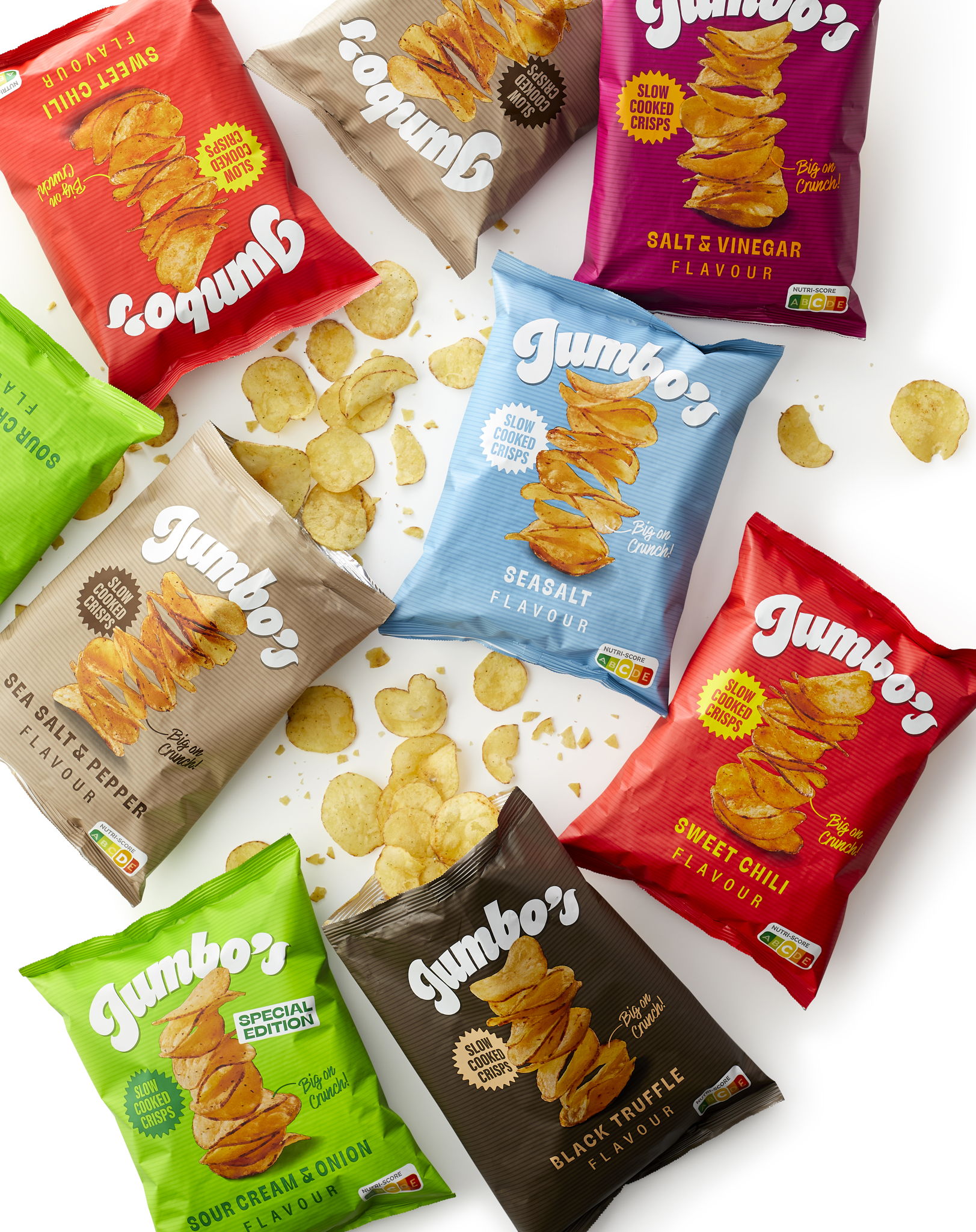 Crispy nieuws: Jumbo introduceert nieuwe lijn Jumbo’s Chips