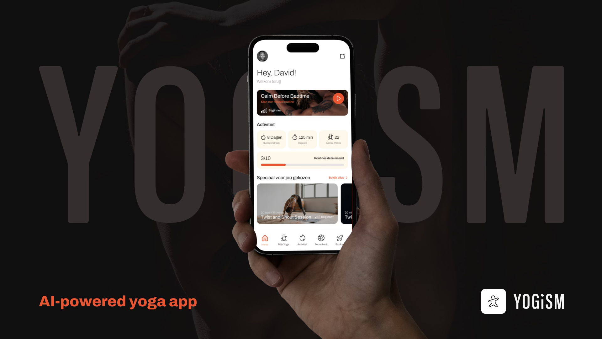 de app Yogism