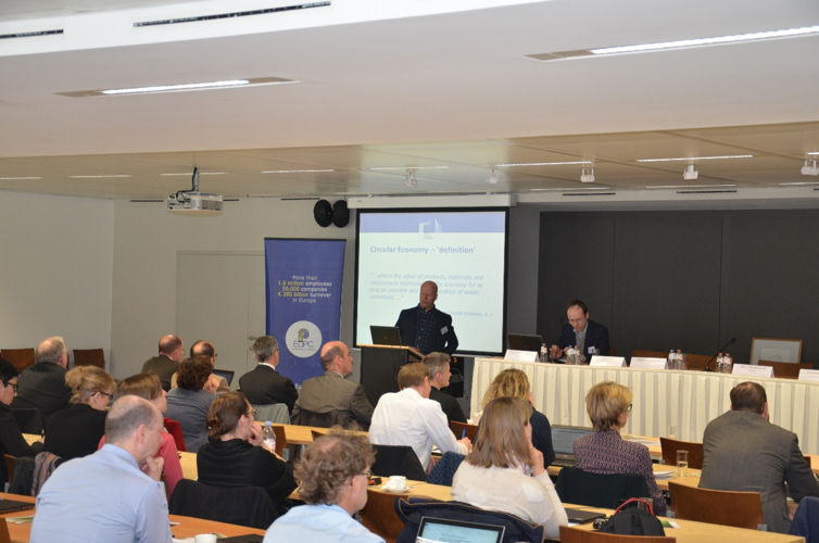 Urban Boije (European Commission) presenting during the EuPC REACH Workshop