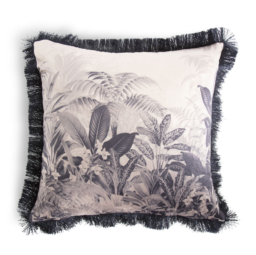 Habitat Curiosity Blush Tropical Fringe Cushion 50x50, £18