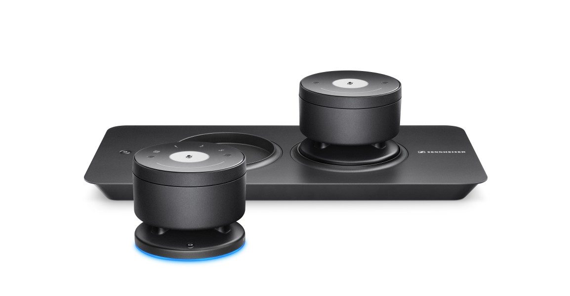 Sennheiser TeamConnect Wireless ist das erste kabellose Konferenzsystem für Online Meetings.