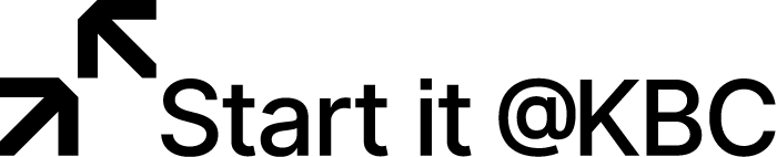 Start it @KBC logo (black)
