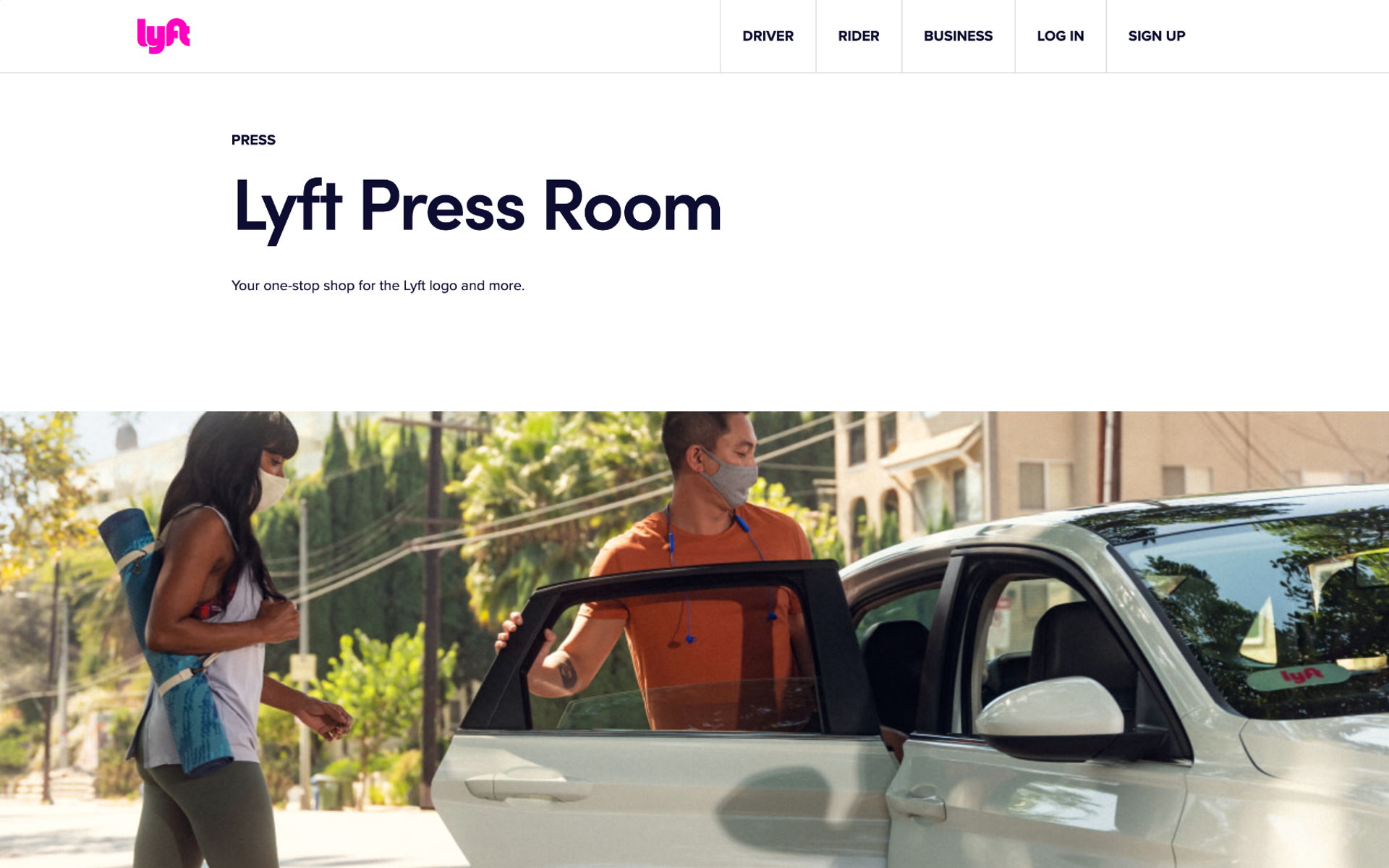 Lyft creates a sense of credibility by placing its top coverage up front
