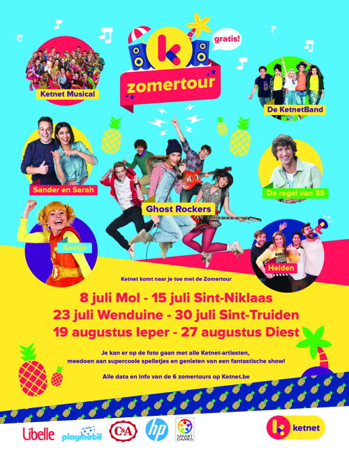 (c) VRT- Affiche Ketnet Zomertour