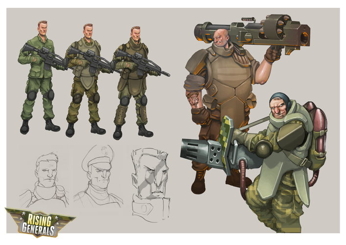 Character Design Rising Generals