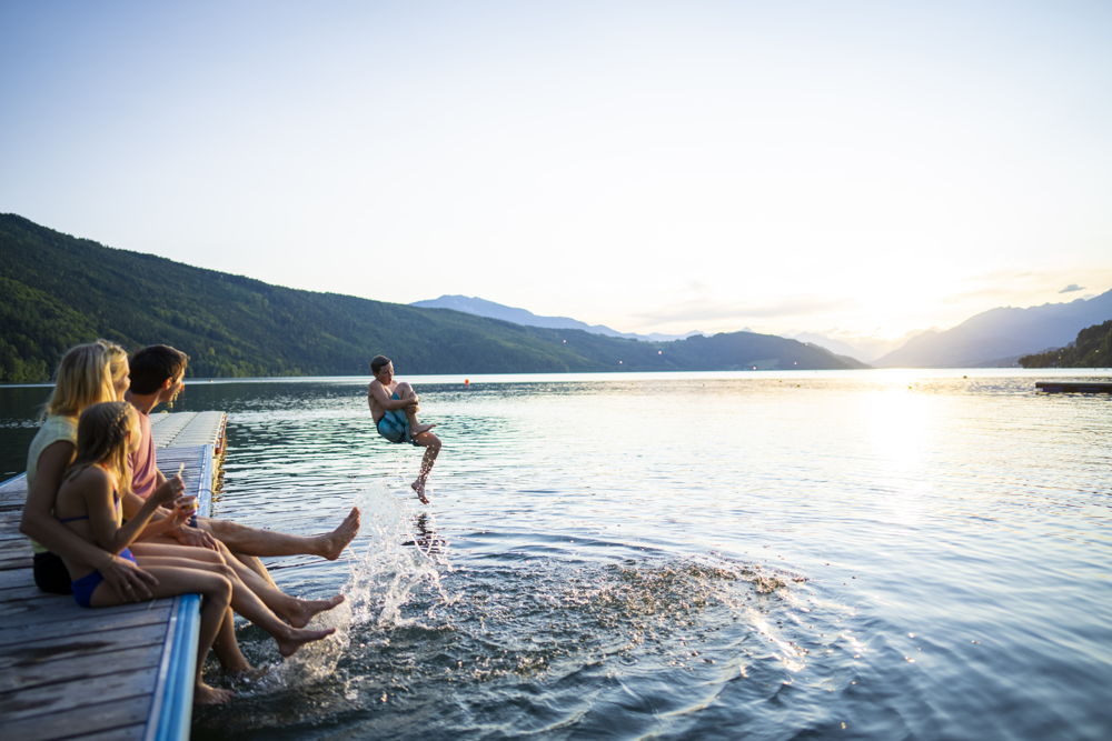 Zomer aan het water in Oostenrijk