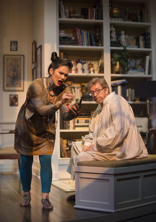 Carmela Sison and R.H. Thomson in Vanya and Sonia and Masha and Spike by Christopher Durang / Photos by David Cooper