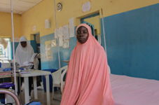 : Ramatu Adamu, 35 years old is at Shinkafi General Hospital, where MSF supports the State Ministry of Health by offering reproductive health services, after giving birth to her new baby. Although she gave birth at home, she was bleeding a lot. She therefore came to the hospital. The whole pregnancy had been difficult for her and she had been seeing a doctor throughout her pregnancy. Going to see the doctor for this care was not easy, however. The nearest clinic was very far, as healthcare workers have fled from all the clinics nearer to her. One day during the trip she and her family were attacked by armed groups who took all their belongings.