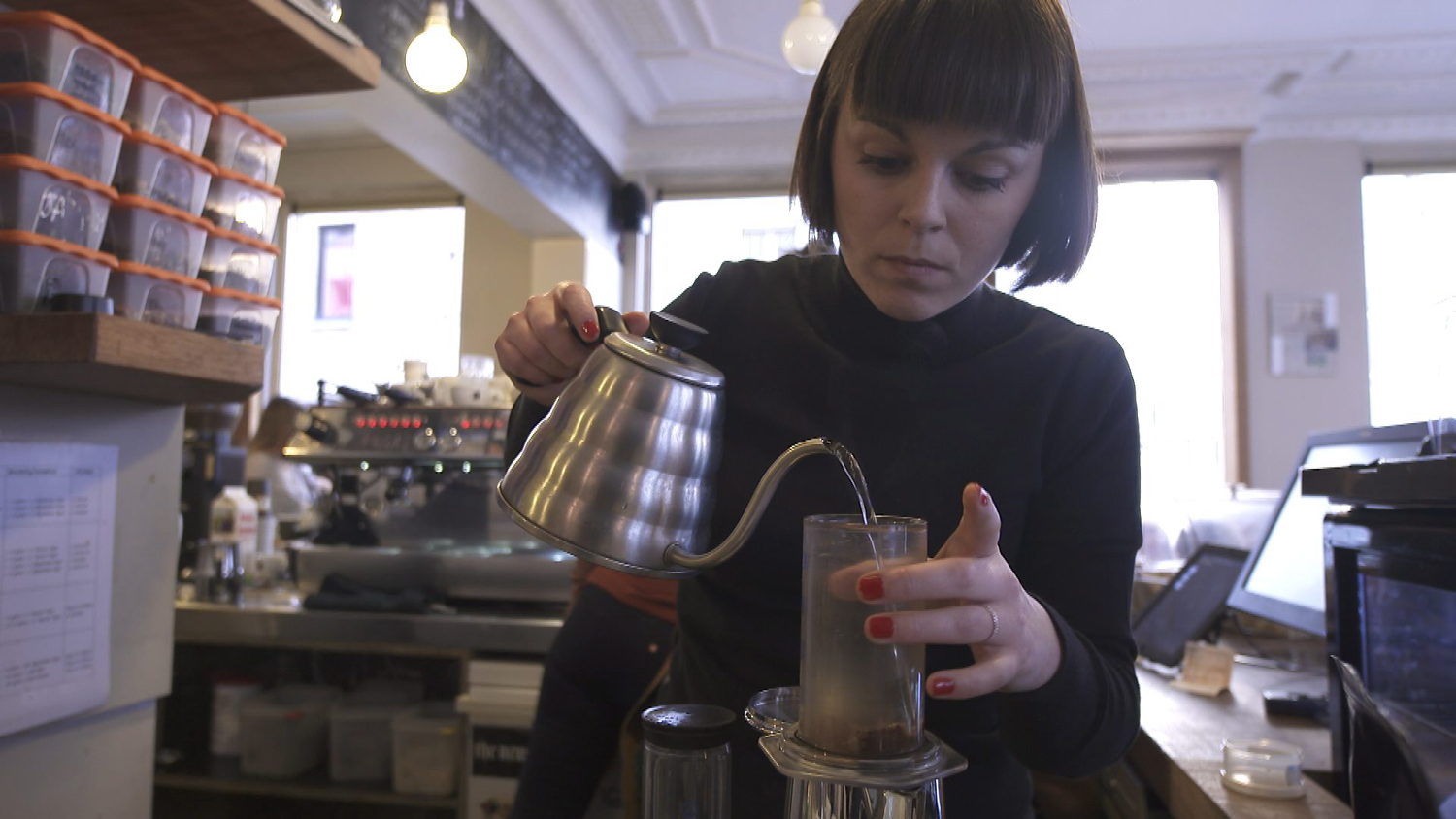 De koffiekampioenen.
(c) VRT