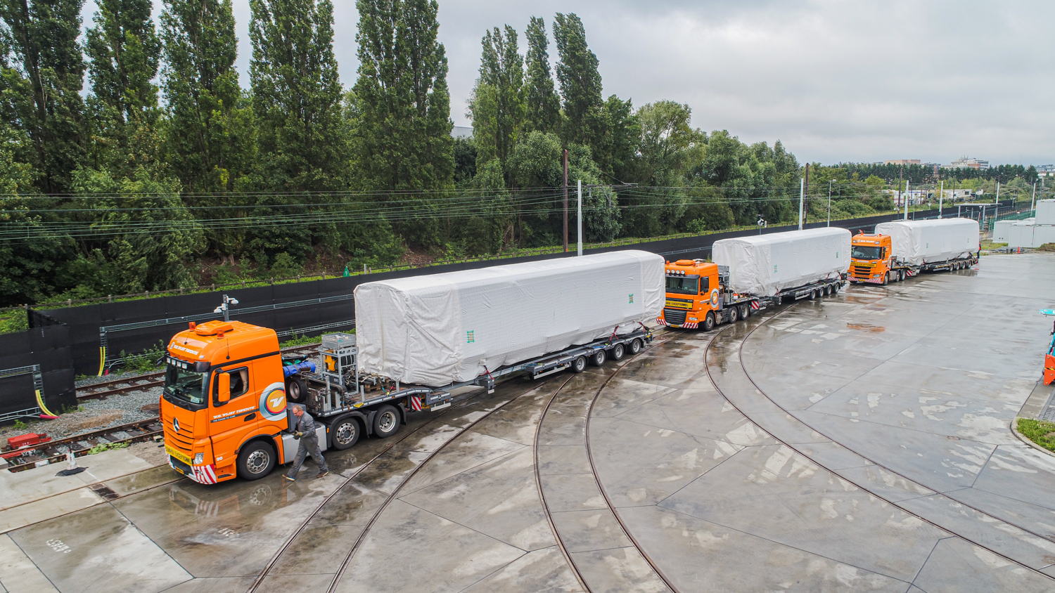© MIVB De aankomst van de nieuwe M7-metro