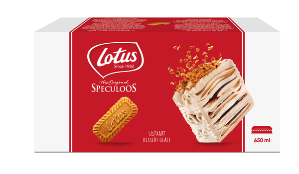 Fondez pour le nouveau gâteau glacé Speculoos Lotus
