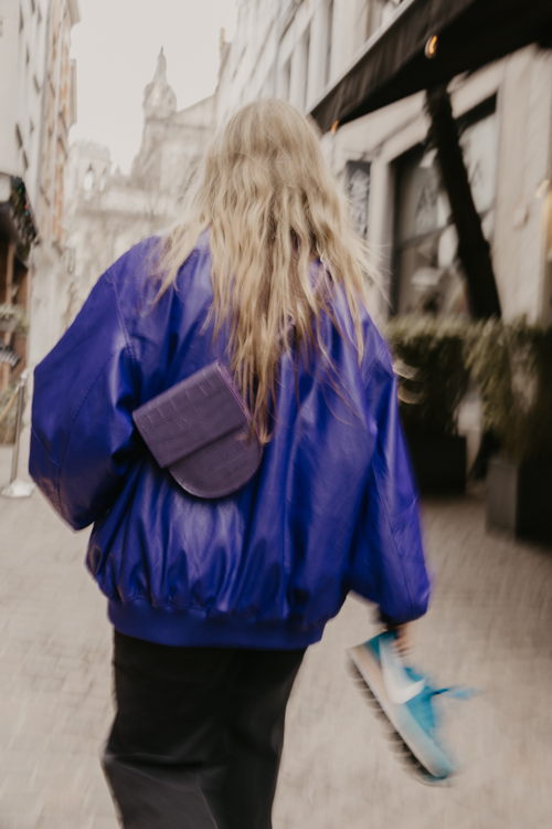 Mieke Dierckx -Belt Bag Lavender Croco - €365