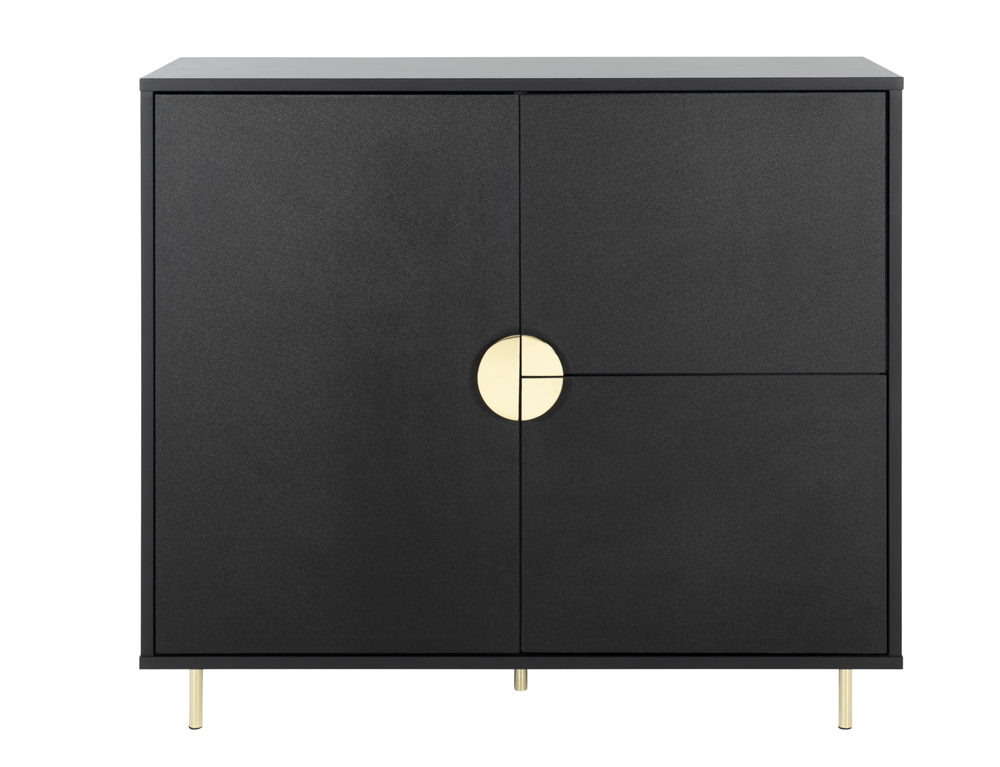 Habitat Nara 3 Door Drinks Cabinet - Black