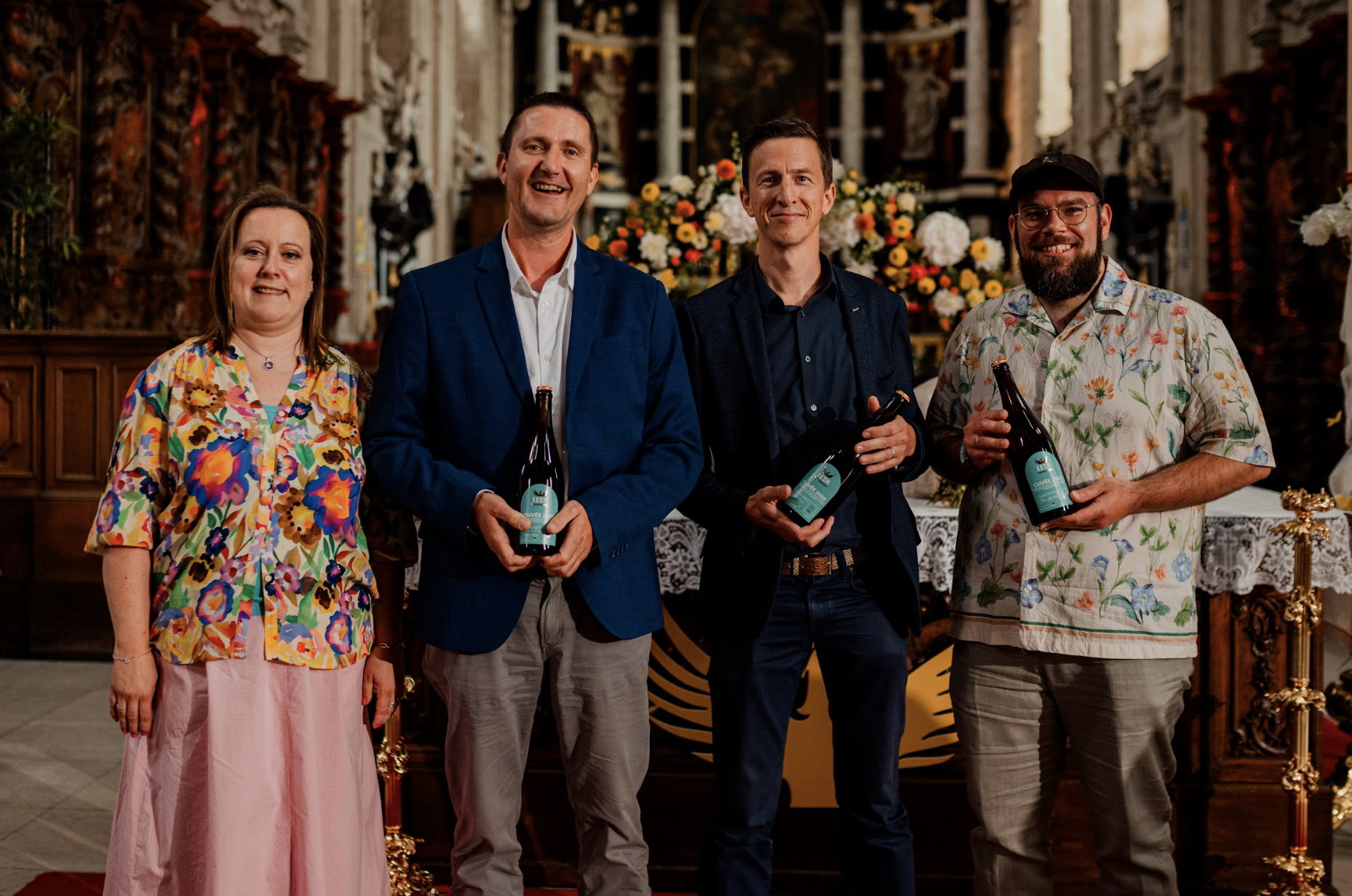 De gauche à droite : les finalistes Jenka Van Dooren et son partenaire Stijn, Bjorn Sorel et Bas Wouters (credit: b2photography) De gauche à droite : les finalistes Jenka Van Dooren et son partenaire Stijn, Bjorn Sorel et Bas Wouters (credit: b2photography)