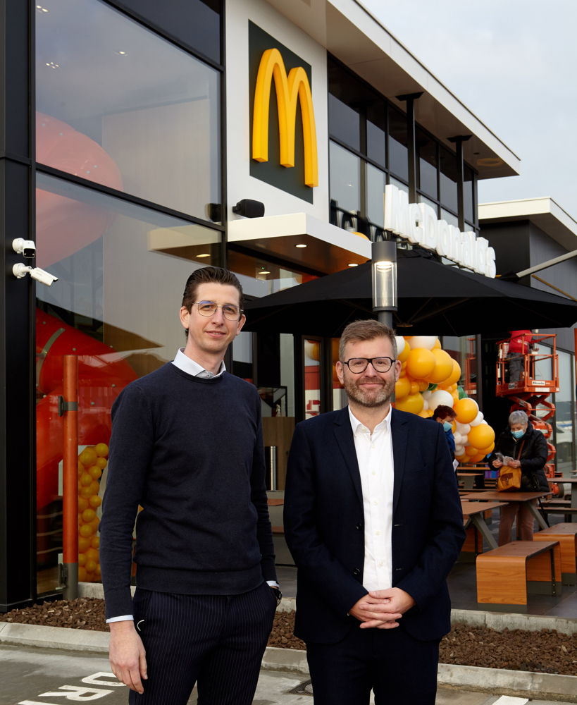 Franchisenemer Frederic Tavernier & Stijn Heytens (Managing Director McDonald's België)