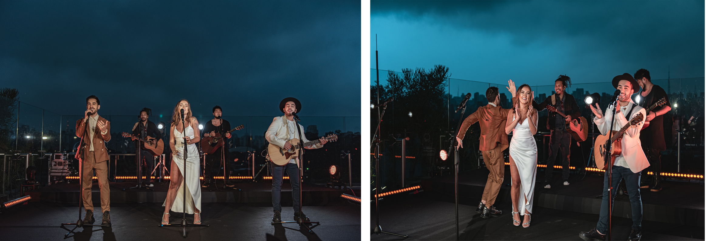 Melim performed "Eu Feat. Você" in a spectacular rooftop setting, using SKM 9000/MD 9235 combos and evolution wireless IEM G4 monitors. Photo credit: Leo Sang