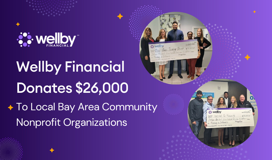 Wellby Financial Donates $26,000 to Local Bay Area Community Nonprofit Organizations