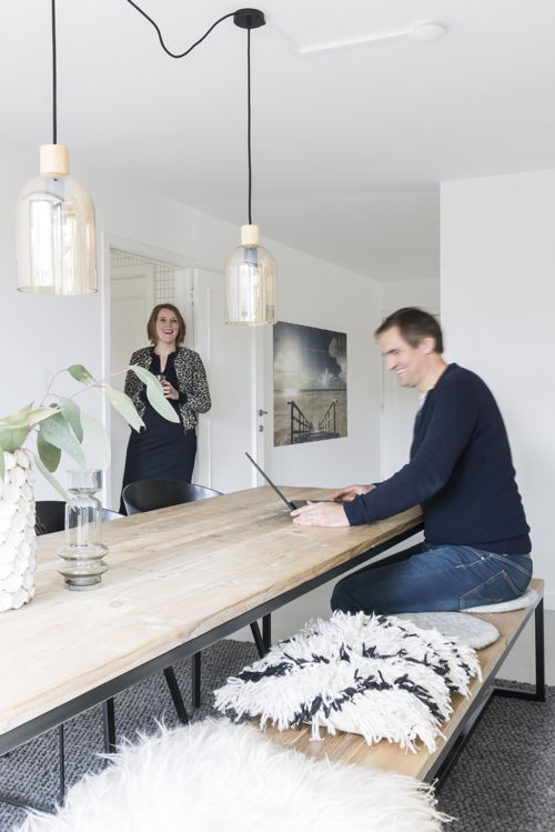 Mascha en haar man Hugo van Nordic Living en Pure Wood Design