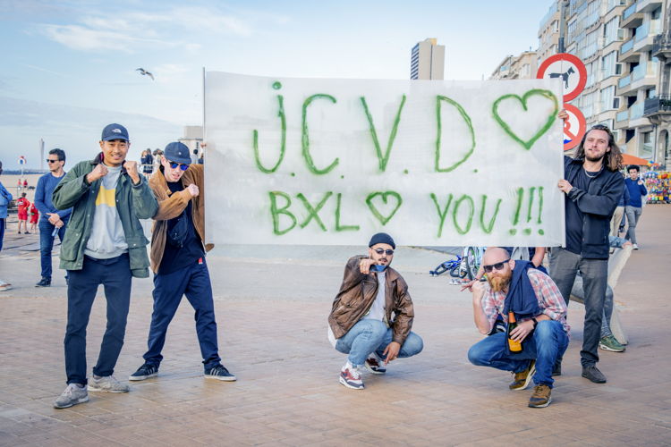 De Brusselse rapper Zwangere Guy kwam speciaal naar Oostende voor JCVD