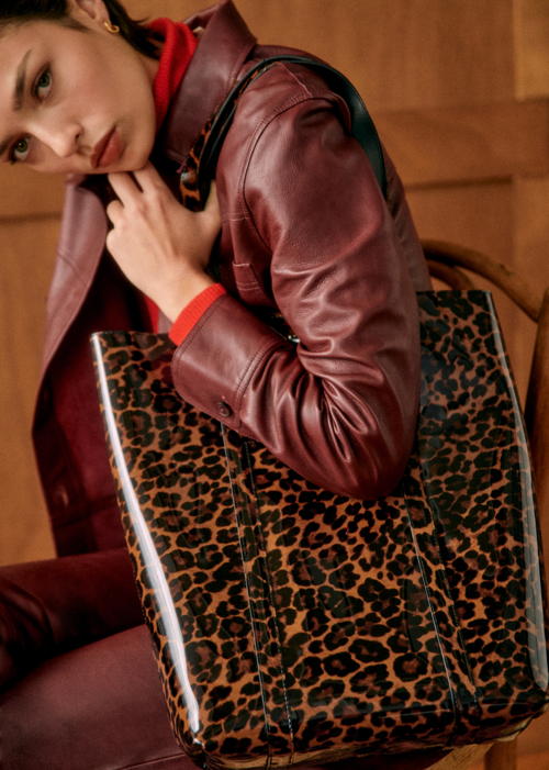 Sézane - LE CABAS LEOPARD VERNIS (3)