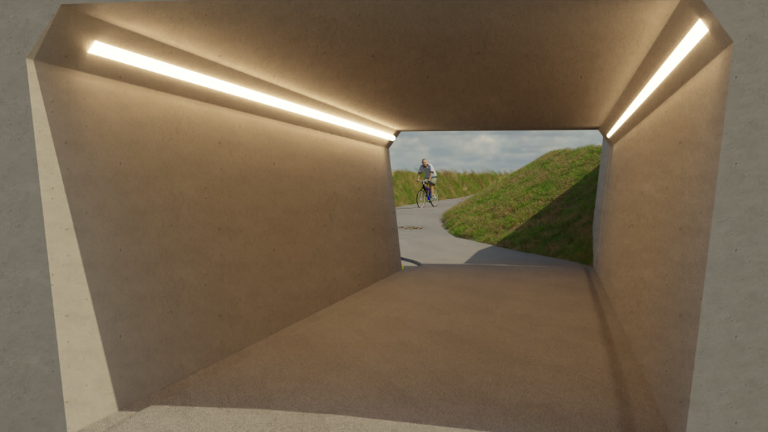 Nieuwe fietstunnel en aanleg fietssnelweg in Asse