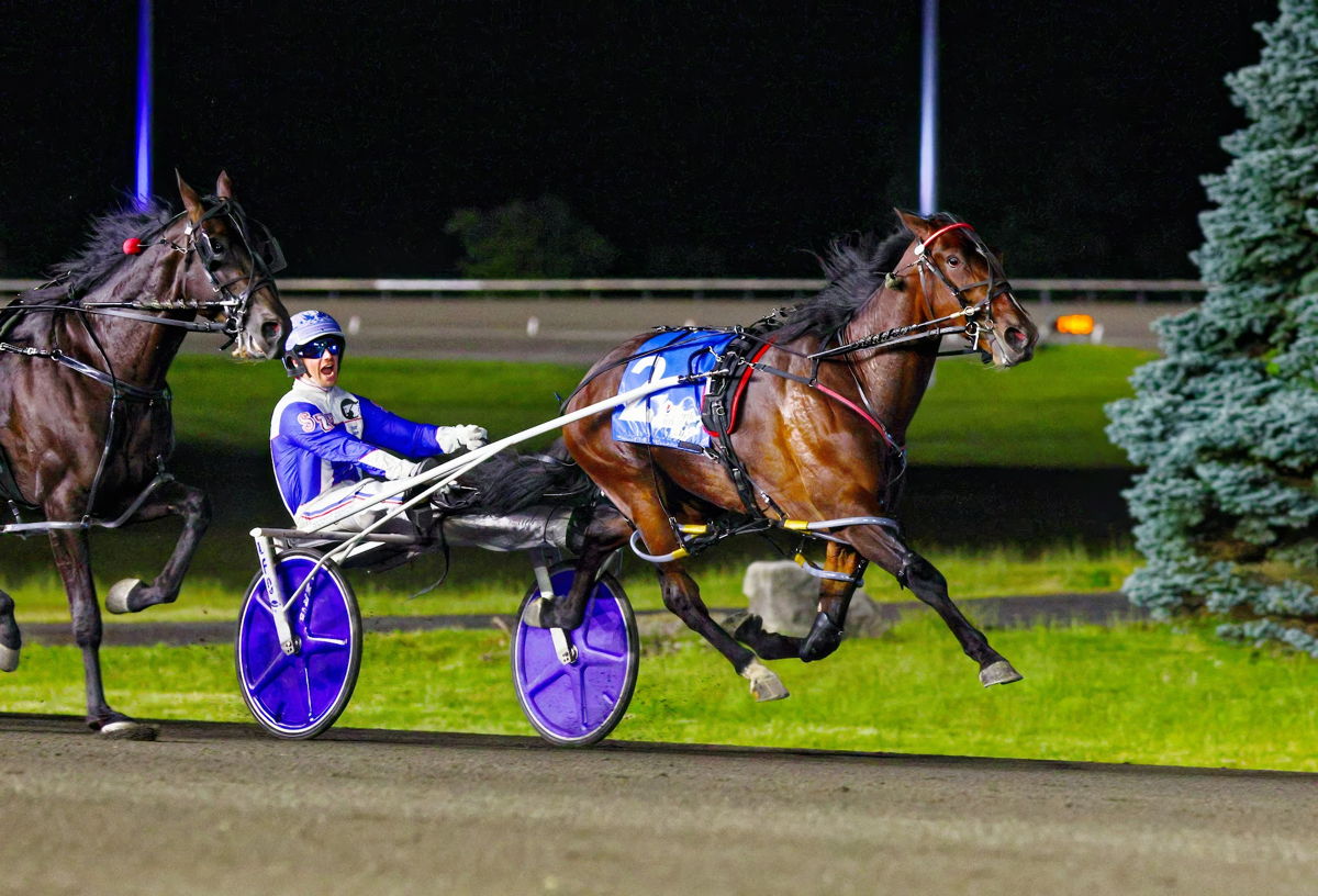 Its My Show and Scott Zeron winning the 40th Pepsi North America Cup in June 2023 at Woodbine Mohawk Park. (New Image Media)