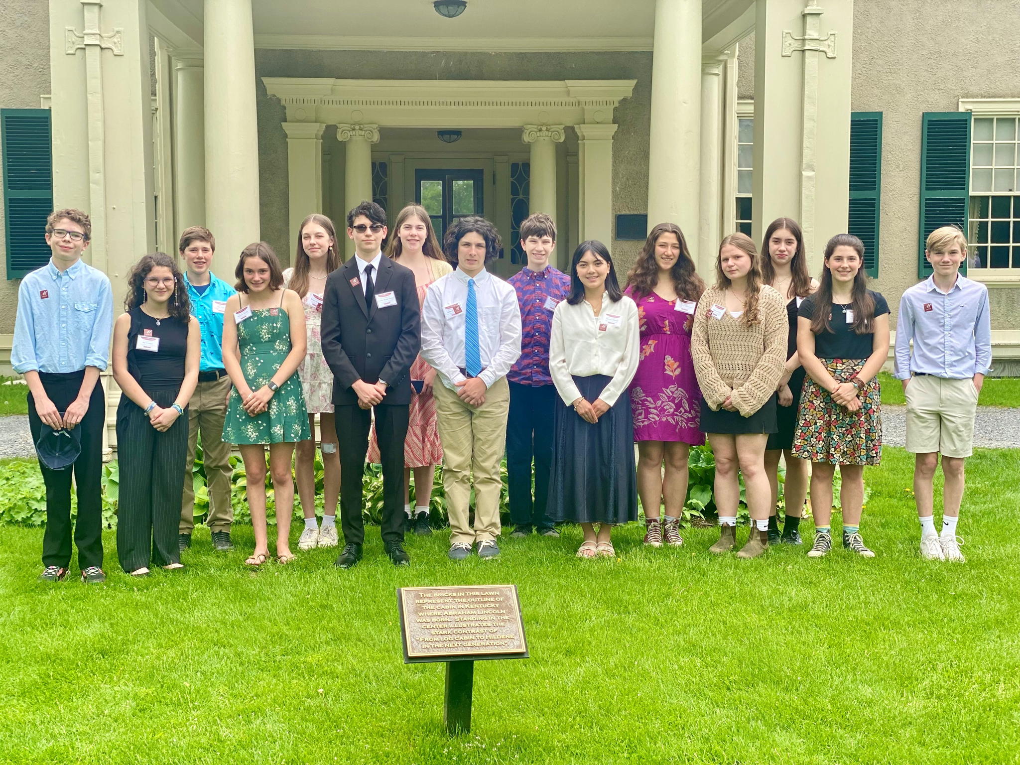 2024 Lincoln Essay Contest Winners at Hildene, The Lincoln Family Home.