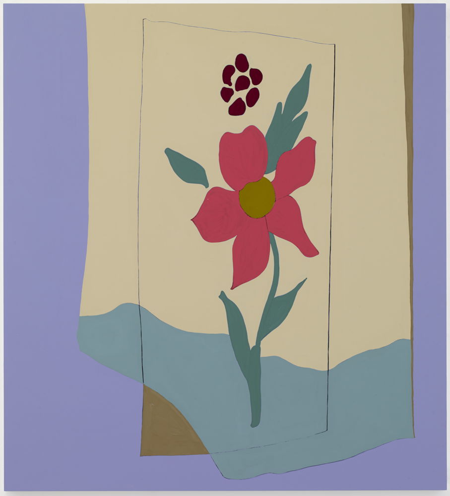Gary Hume, Red Flower 2019 Enamel paint on aluminum Courtesy of the artist, Matthew Marks Gallery & Sprüth Magers