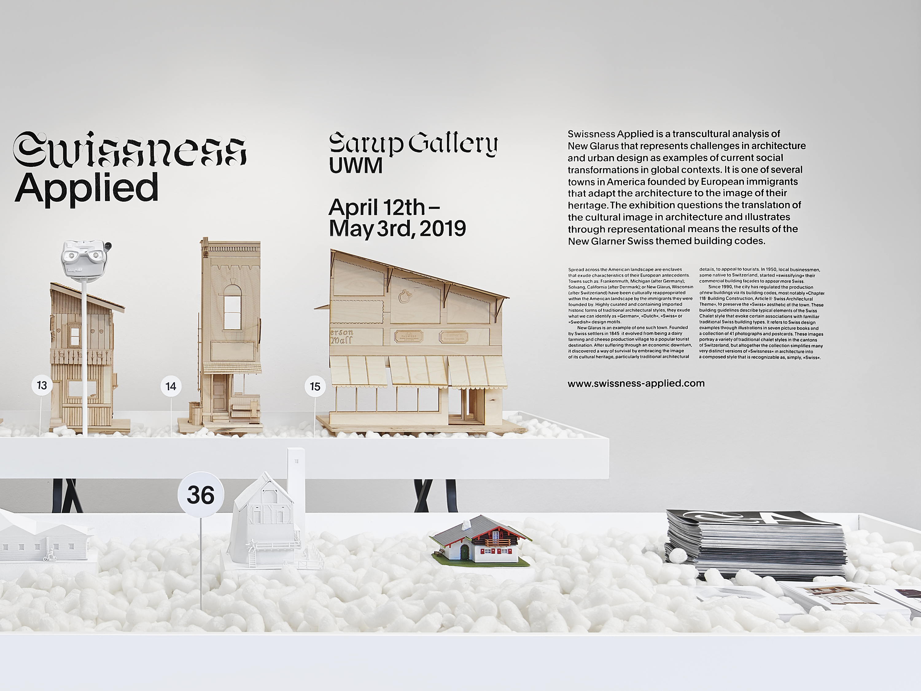 Swissness Applied, an exhibition by Architecture Office, Opens at the University of Wisconsin-Milwaukee on April 12th