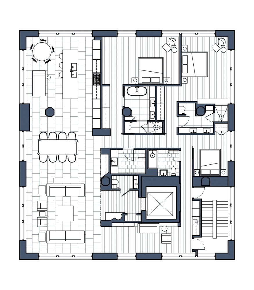 Floor plan, Courtesy Worrell Yeung