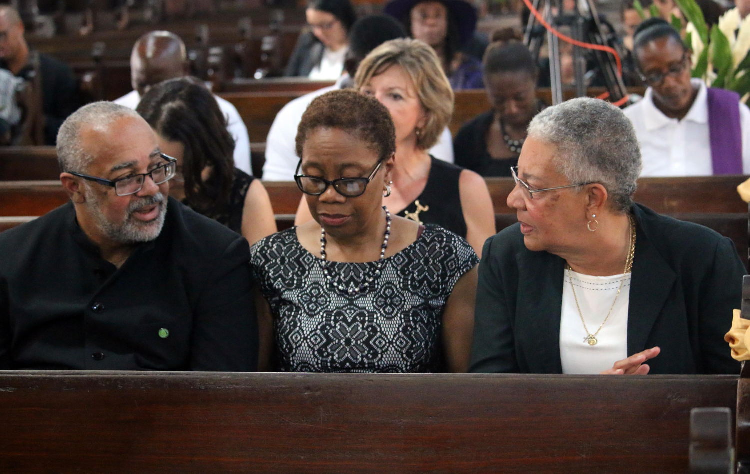 Dr. Jules attends funeral service of Sir Derek Walcott.