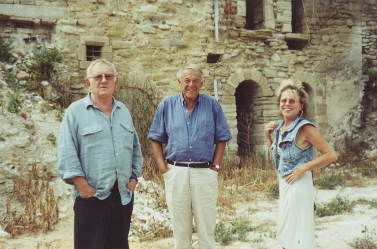Hugo Claus, Hans van Mierlo en Connie Palmen, eind jaren 1990