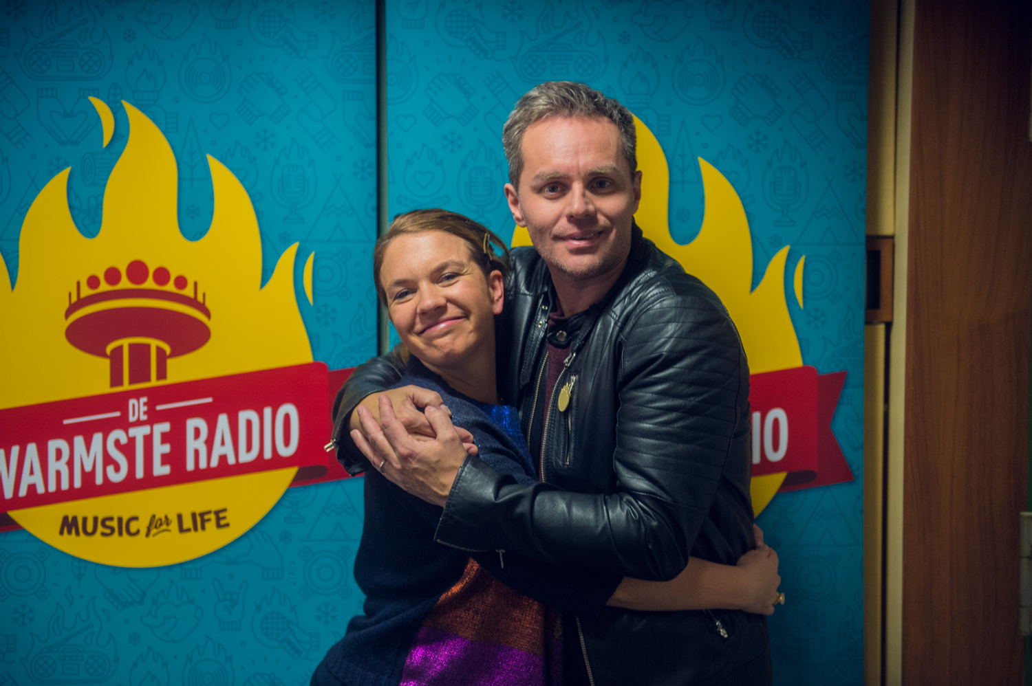 Siska Schoeters (Studio Brussel) & Peter Van de Veire (MNM) - (c) VRT/Jokko