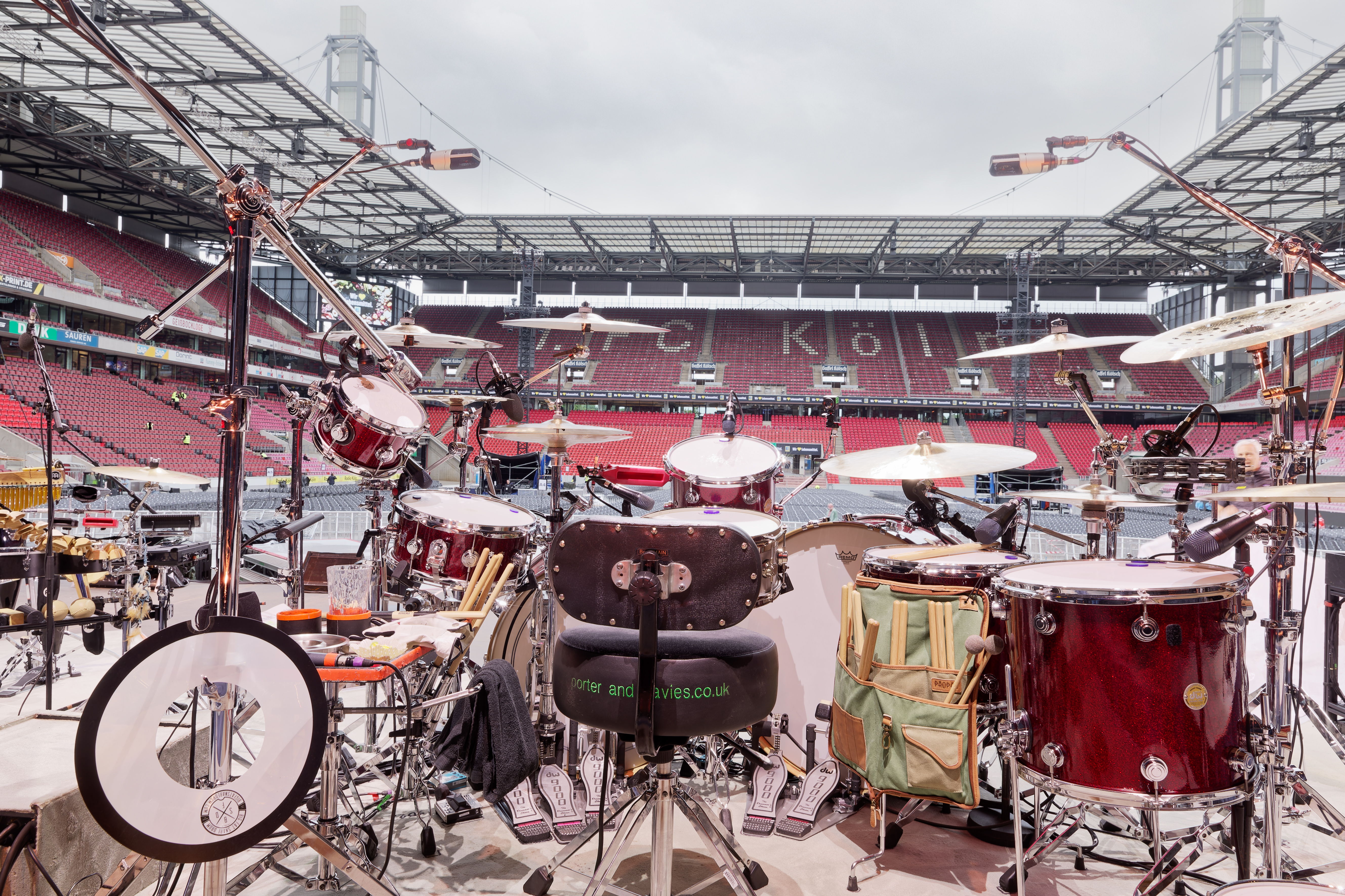 Das Drumkit von Bertram Engel