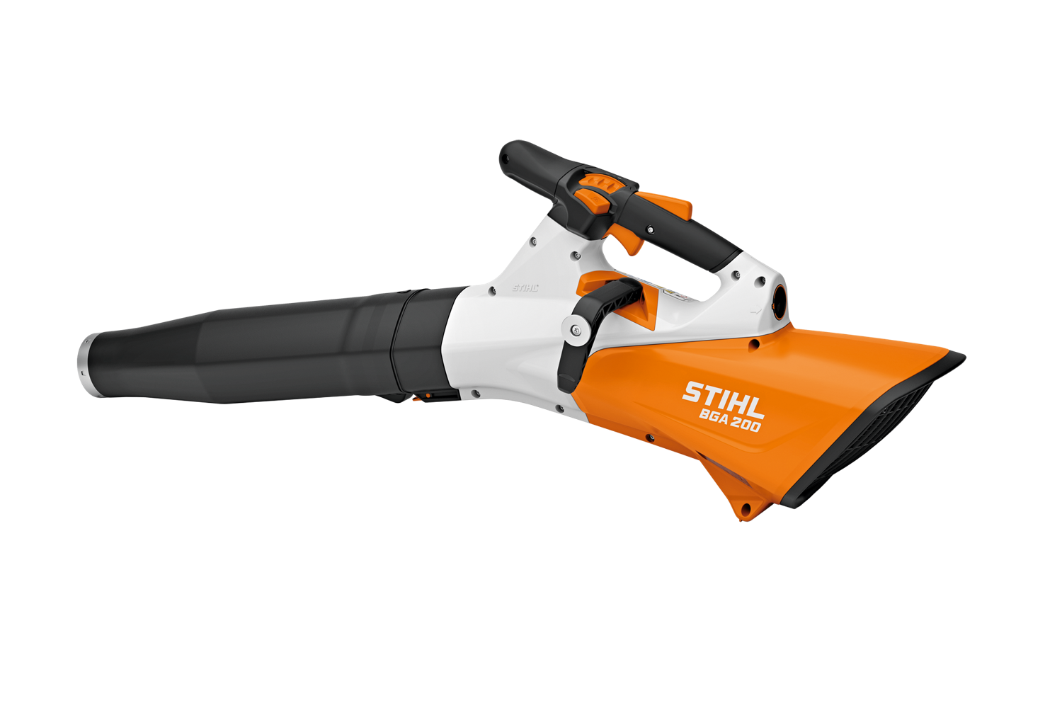 Avec une force de soufflage de 21 N, le STIHL BGA 200 est extrêmement puissant tout en étant particulièrement confortable et silencieux. Ces caractéristiques en font une machine idéale pour le nettoyage de surfaces étendues, même dans des zones sensibles au bruit.