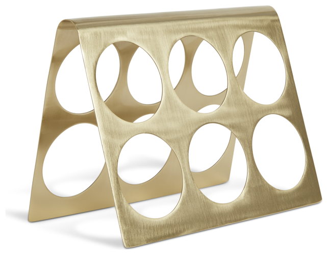 Habitat 60 6 Bottle Wine Rack - Gold, £30