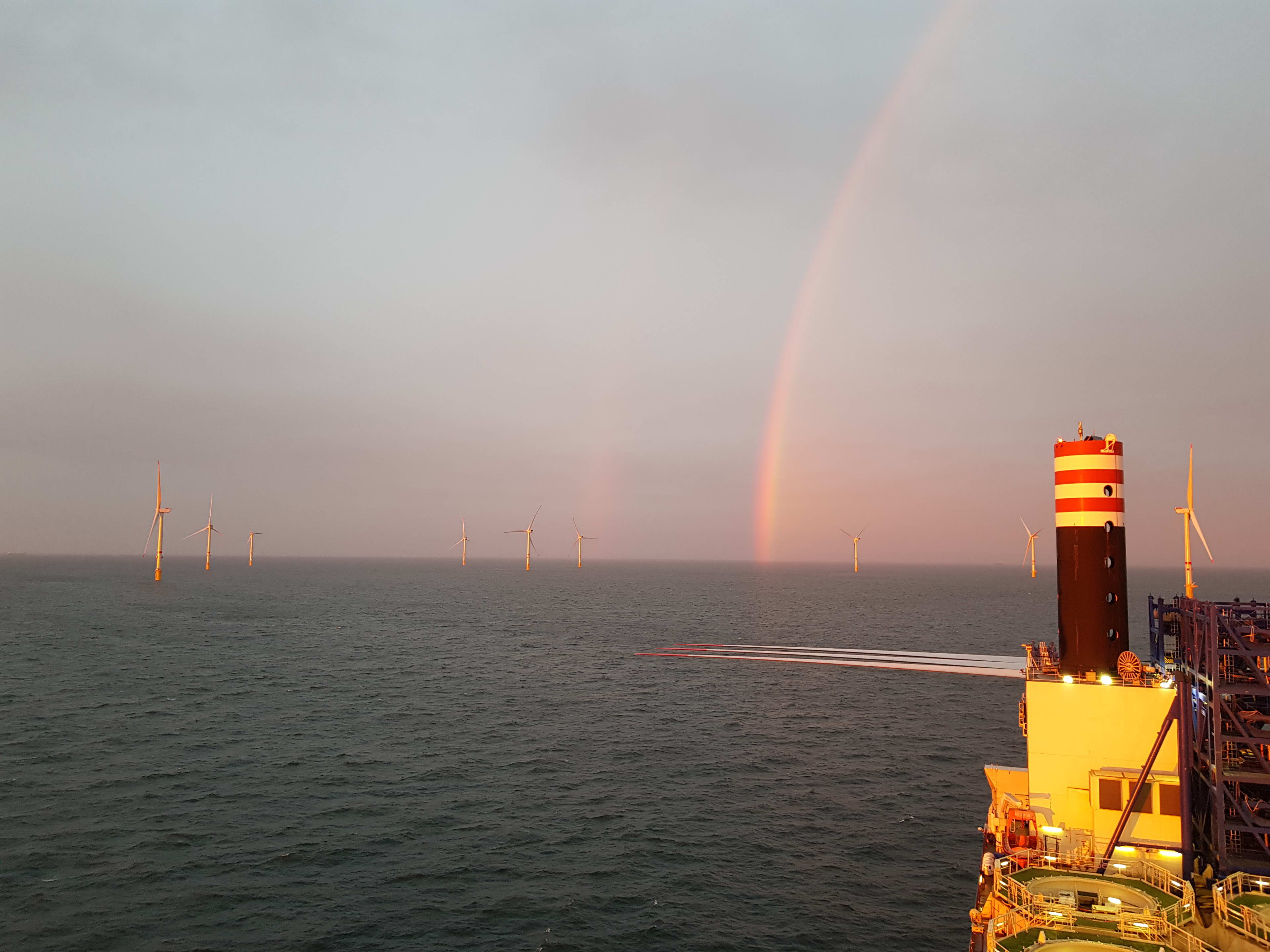 Wind turbines of largest wind farm in Belgium completed in record time