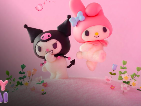 Este mes de julio, los queridos personajes de Sanrio 'My Melody & Kuromi' cobran vida en una serie animada en stop-motion