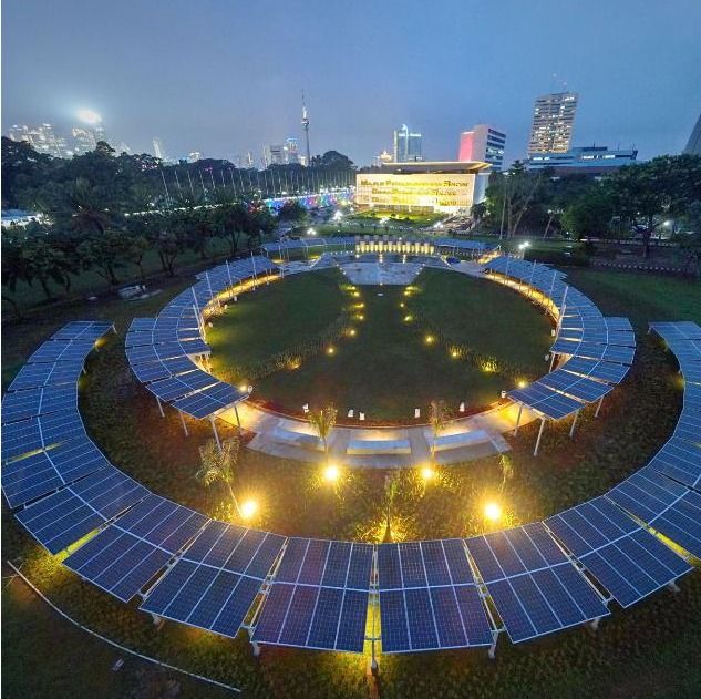 JJ-LAPP solar panels outside the House of Representatives of the Republic of Indonesia.