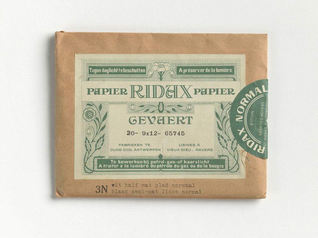 o	Historische Collectie Agfa-Gevaert, Ridax fotopapier, Collectie FOMU, 001-GEV_16_15