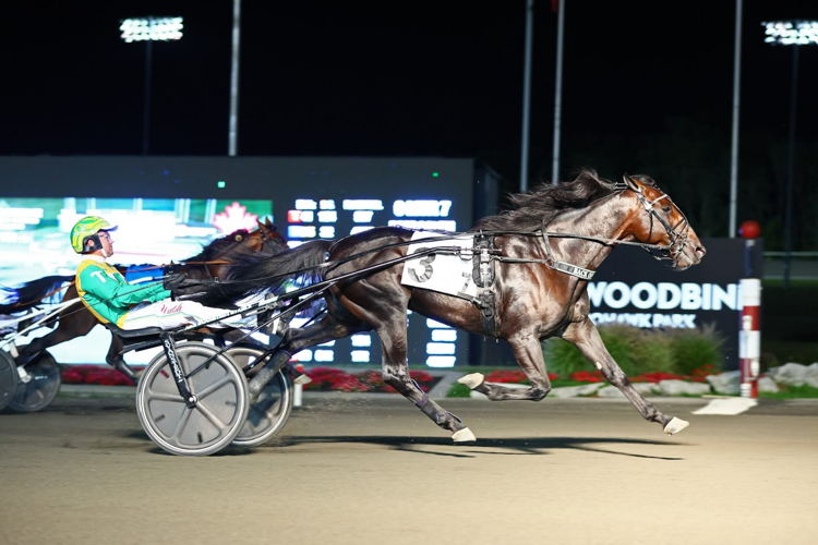 Back Of The Neck and Tim Tetrick winning the Maple Leaf Trot. (New Image Media)