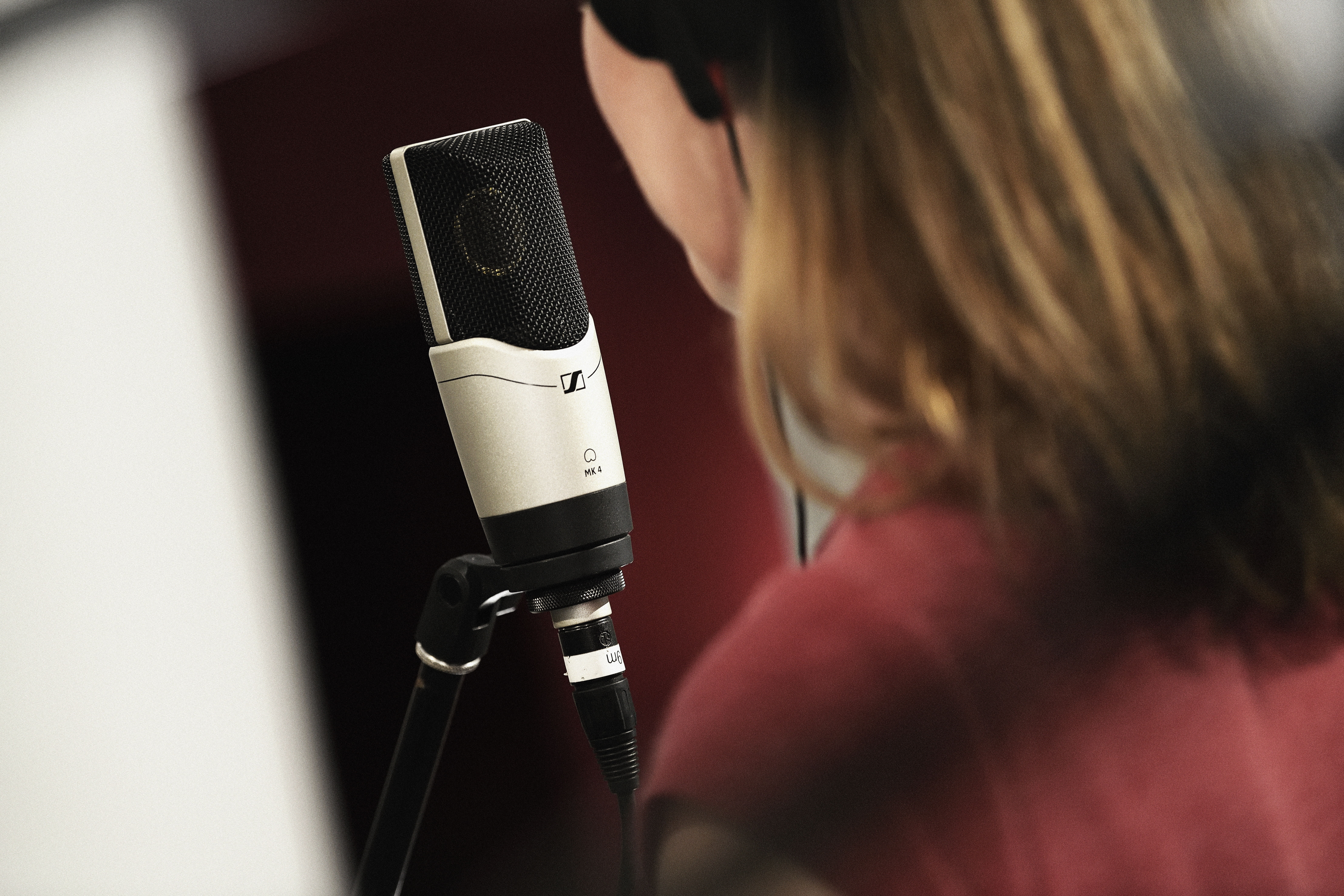 A professional-quality cardioid condenser microphone for home, project, and professional studios, the large-diaphragm MK 4 produces powerful warm sound