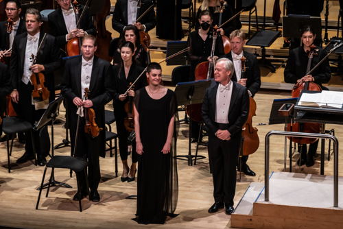 Emily D'Angelo with the TSO, Nov 22, 2023 (Photo courtesy of Stelth Ng/Toronto Symphony Orchestra)