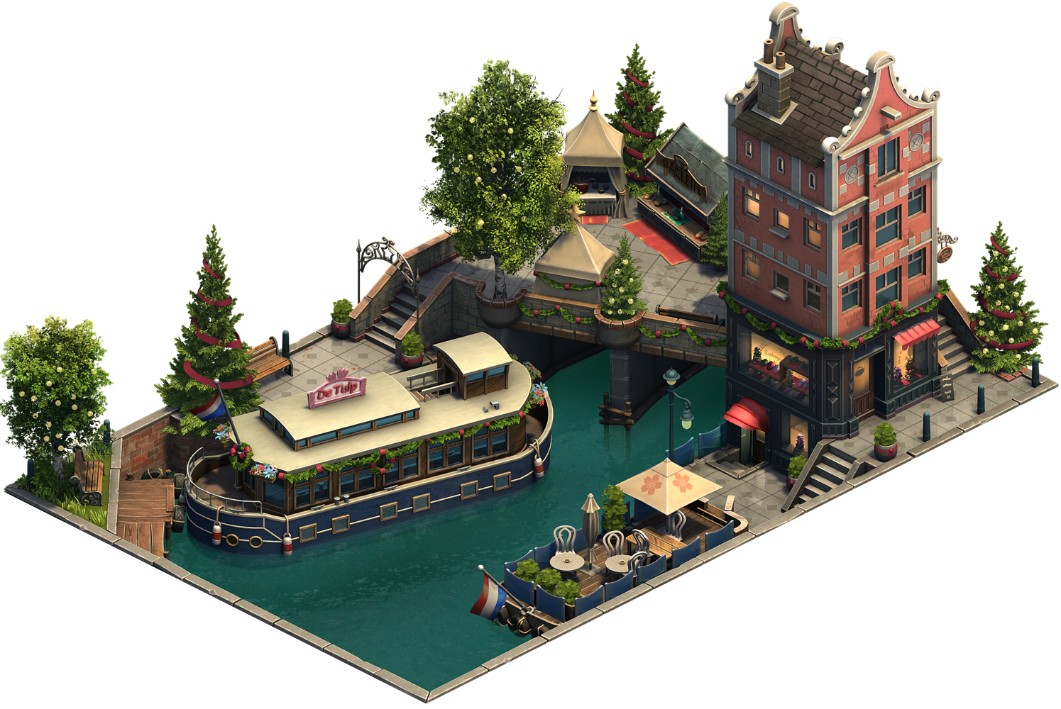 Forge of Empires Winter Event Festive Canal