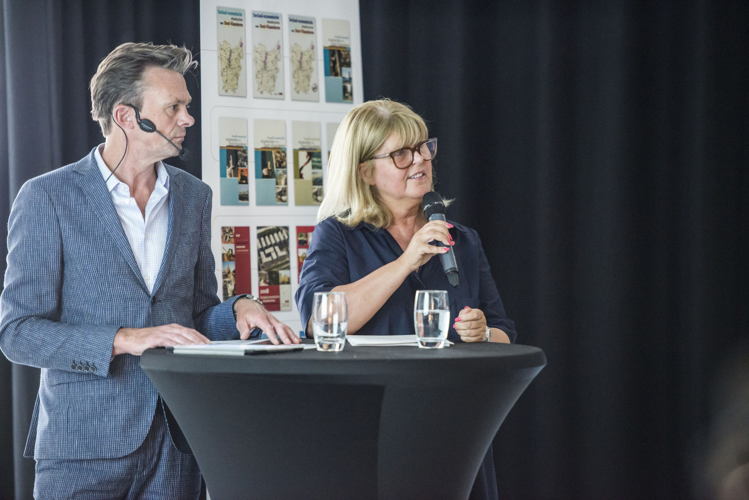 Gedeputeerde Martine Verhoeve en Lieven Van Gils