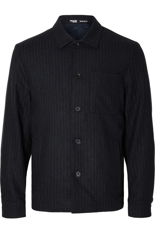 Juttu_FW23_Selected_Jkt SEL Slhreg-Ayr Pinstriped Hybrid Blz B_JUTTU_€149,99